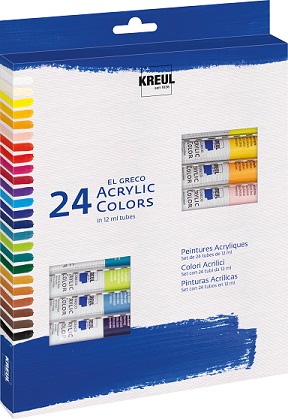 Farben und Leinwände