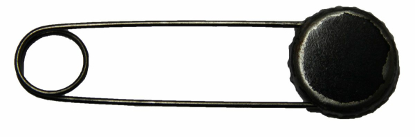 Needle with bottle cap - black