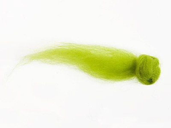 South American Merino Wool, tops - neon green