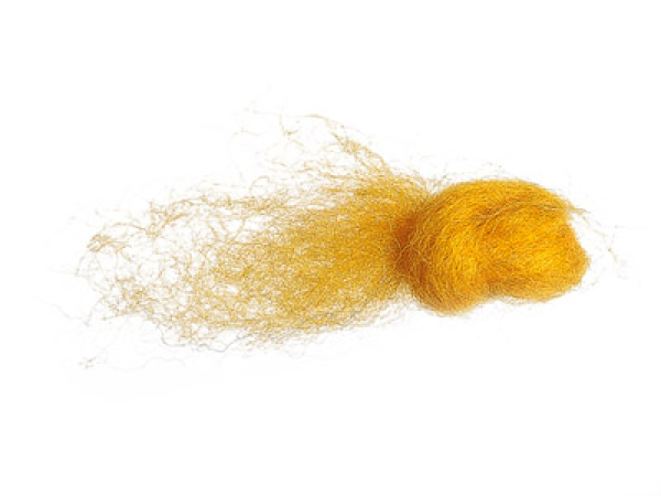 New Zealand wool, carded, fleece - sunny yellow