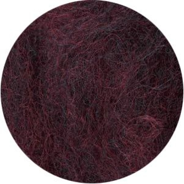 New Zealand wool, carded, fleece - dark red / dark blue mottled