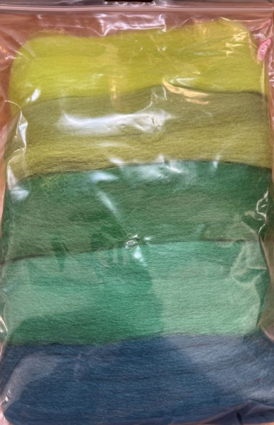 South American Merino Wool Mix Bag - 50 g - green