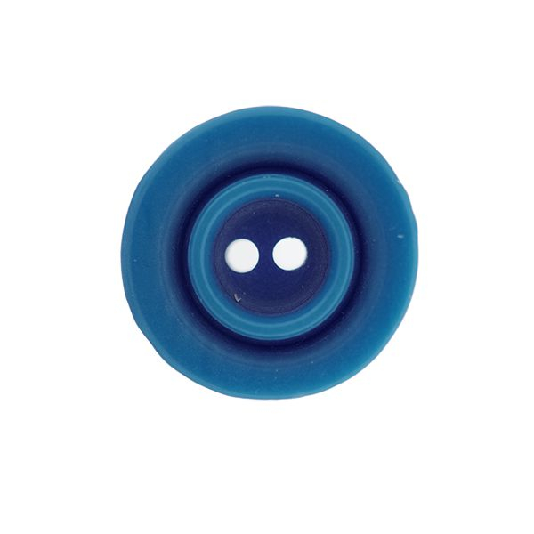 Kunststoffknopf blau