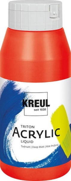 KREUL Triton Acrylic Liquid – vermilion red – 750 ml