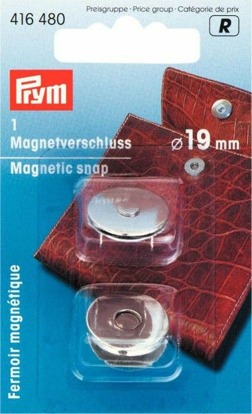 Magnetverschluss silberfarbig