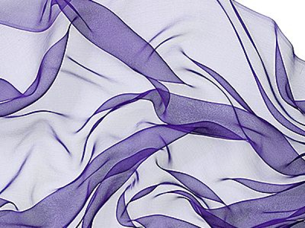 chiffon 3,5 - silk scarf - 180 x 55 cm - purple