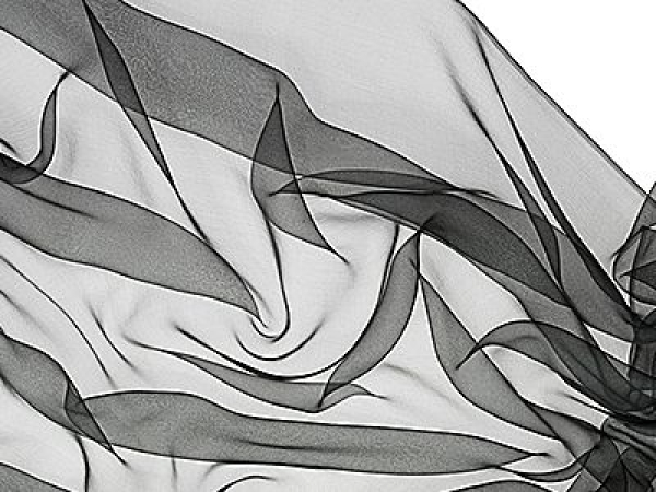 chiffon 3,5 - silk scarf - 180 x 55 cm - dark green