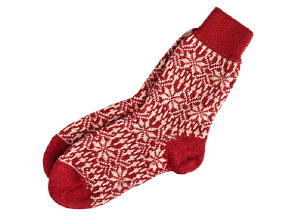woolen stockings Norwegian style - rot/nature - size 42/43