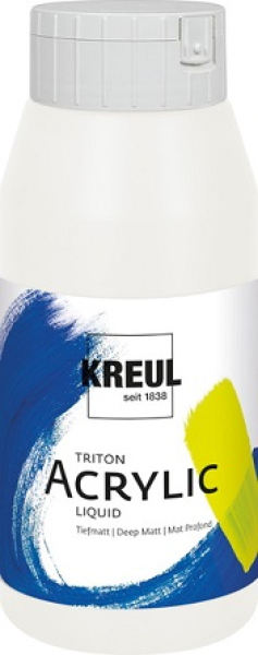 KREUL Triton Acrylic Liquid – Titanium white – 750 ml
