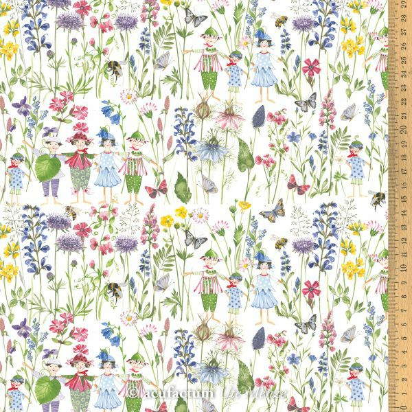 Cotton fabric Flower Children
