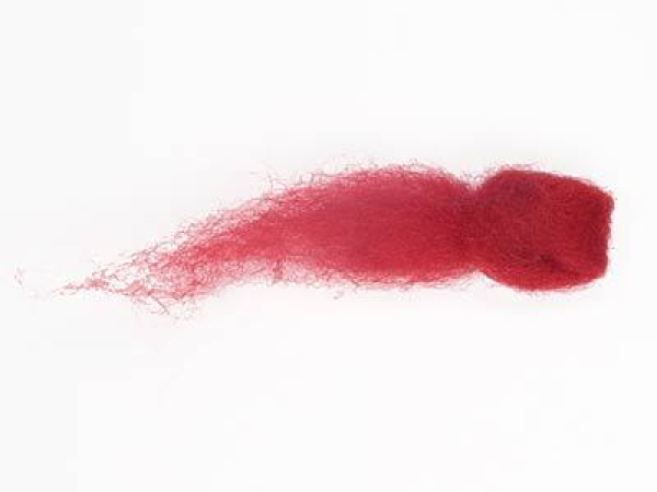 Austral Merino wool - carded, fleece - red