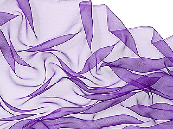 chiffon 3,5 - silk scarf - 180 x 55 cm - lavender