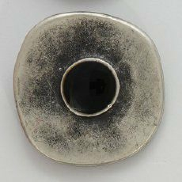 metal button - out of round shape, center