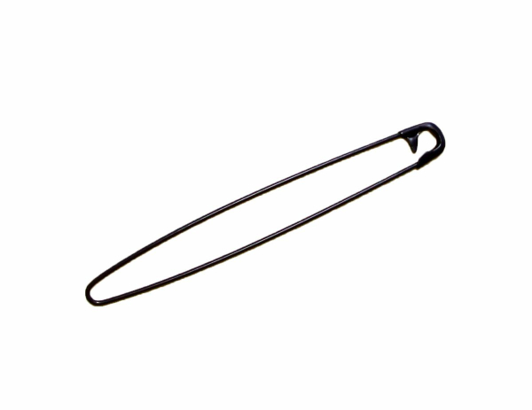 Scarf needle made of metal - black
