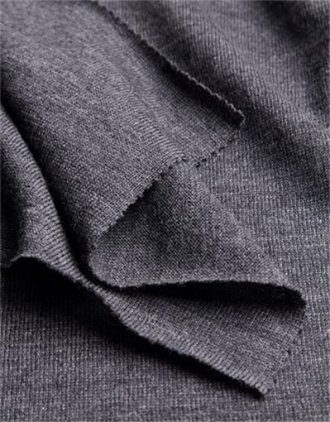 Merino fine jersey - anthrazit
